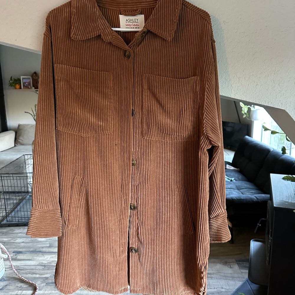 Ashley By 26 International Brown Corduroy Jacket